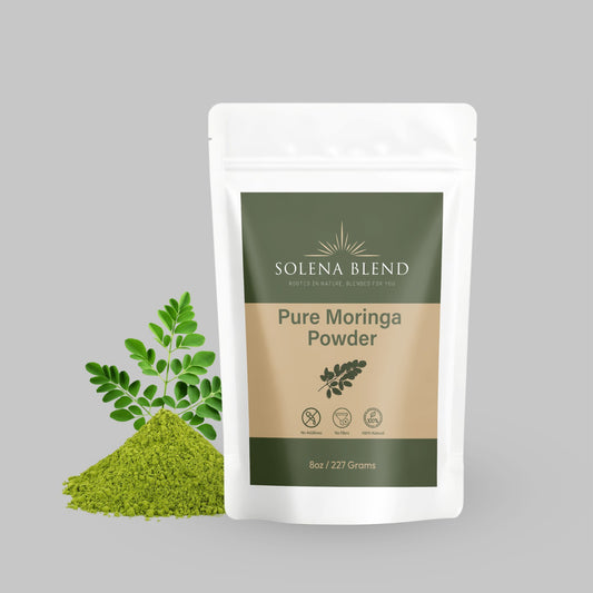 Soléna Blend Organic Moringa Powder – 100% Pure Superfood | 8oz